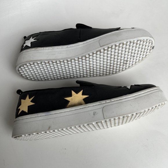 Sam Edelman Star Slip On Sneakers, Metallic Gold Silver Black, Size: 9, New! - Picture 5 of 7